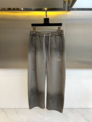 スタイリッシュ カジュアル スウェットパンツ プラダ パンツ 偽物 ロゴ入り