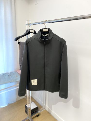 シンプル 洗練された ジップアップブルゾン エルメネジルド・ゼニア ジャケット 偽物