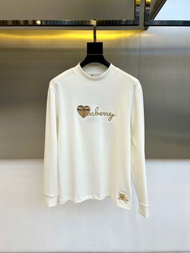 カジュアル 洗練された バーバリー Tシャツ 偽物 コットン 長袖Tシャツ ホワイト