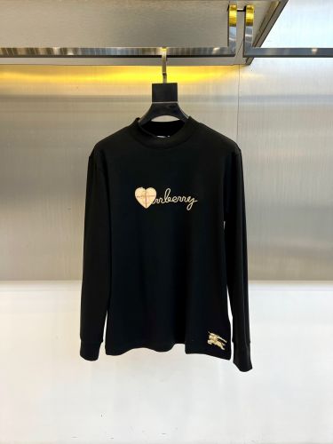 カジュアル 洗練された バーバリー Tシャツ 偽物 コットン 長袖Tシャツ ブラック