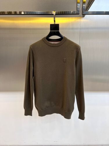 合わせやすい ロゴ クルーネック シンプル 上品 バーバリー セーター 偽物 