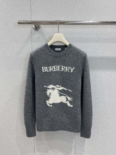定番 人気 クルーネック プルオーバー バーバリー セーター コピー グレー
