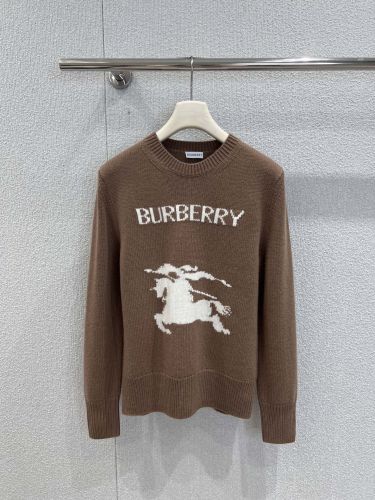 定番 人気 クルーネック プルオーバー バーバリー セーター コピー ブラウン