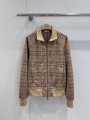 定番 カジュアル チェック柄 ジップアップ ブルゾン バーバリー ジャケット コピー