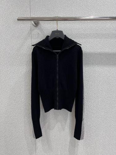 DiorAlps ショートカーディガン クリスチャン・ディオール ニット 偽物 ブラック