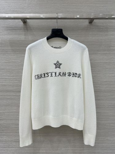 Dior Alphabet カシミヤニット クリスチャン・ディオール セーター コピー ホワイト