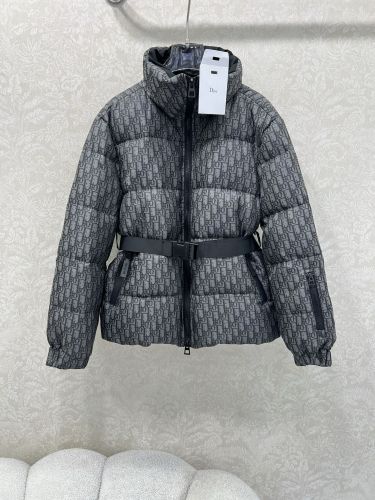 DiorAlps ベルト付き パファージャケット クリスチャン・ディオール ダウンジャケット 偽物 ブラック