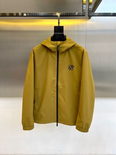 ロエベ ジャケット 偽物 カジュアル おしゃれ フーデッドブルゾン 