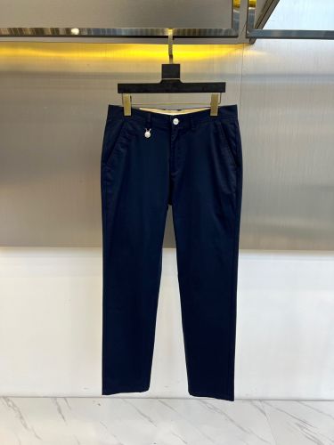 洗練された 上品 合わせやすい ヴェルサーチ パンツ 偽物 メンズ チノパンツ ネイビー