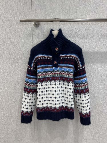 カシミヤ フェアアイル柄 ハイネックセーター シャネル セーター コピー プルオーバー