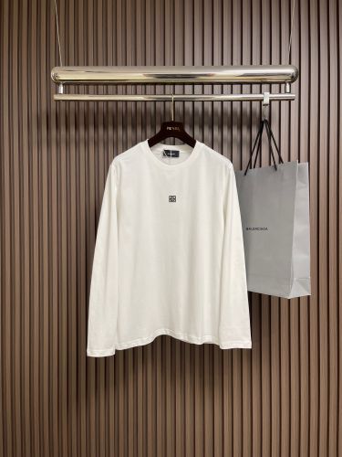 シンプル 合わせやすい ロゴ クルーネック 長袖Tシャツ ジバンシィ Tシャツ 偽物 ホワイト
