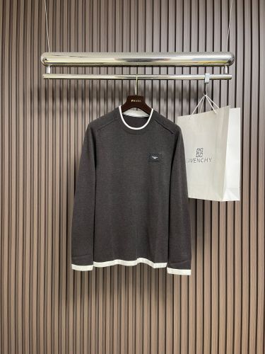 レイヤード風 クルーネック ニット ドルチェ&ガッバーナ セーター 偽物 プルオーバー
