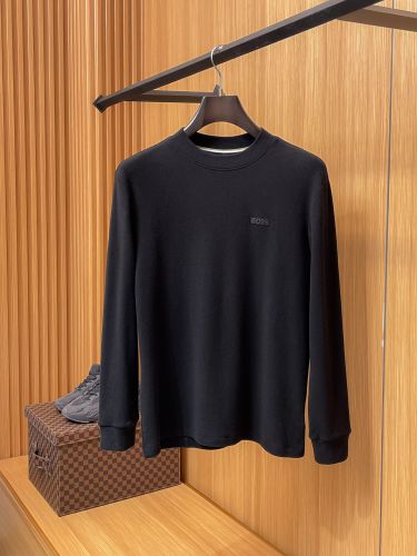 ベーシック 秋冬 長袖Tシャツ ヒューゴ・ボス Tシャツ 偽物 厚手 トップス