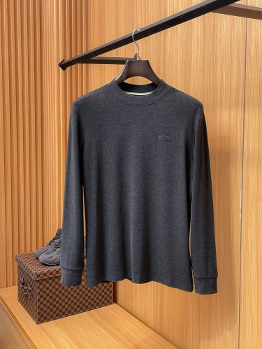 ヒューゴ・ボス Tシャツ 偽物 ベーシック 秋冬 長袖Tシャツ 厚手 トップス グレー