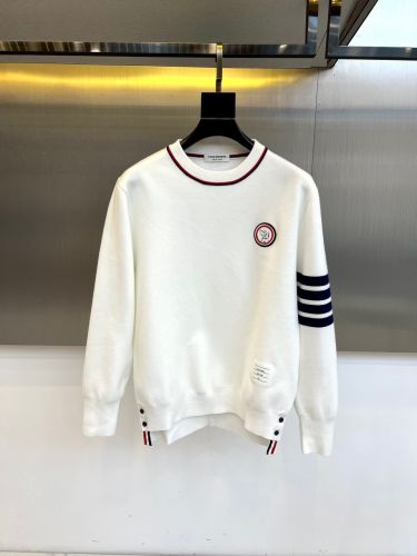 カジュアル 洗練された クルーネックニット トムブラウン セーター 偽物 ホワイト