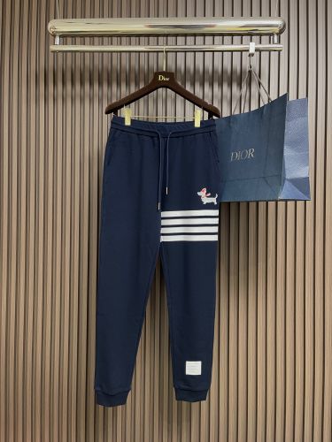 カジュアル 定番 4BAR スウェットパンツ トムブラウン パンツ 偽物 ネイビー