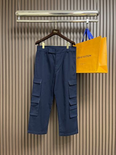 スタイリッシュ カジュアル カーゴパンツ トムブラウン パンツ 偽物 ネイビー