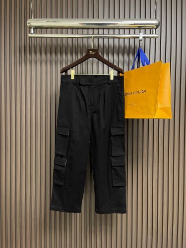 スタイリッシュ カジュアル カーゴパンツ トムブラウン パンツ 偽物 ブラック