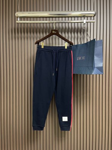 カジュアル サイドライン スウェットパンツ トムブラウン パンツ 偽物 ネイビー