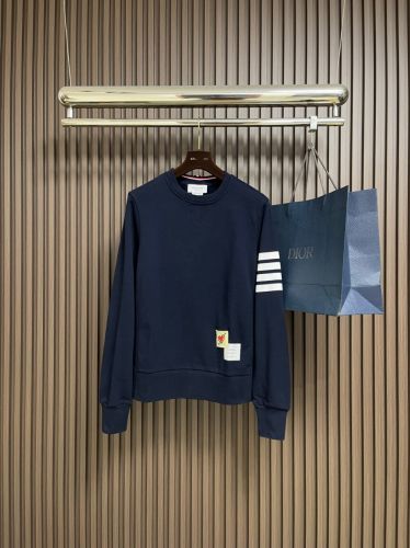 スタイリッシュ カジュアル スウェットシャツ トムブラウン Tシャツ 偽物 ネイビー