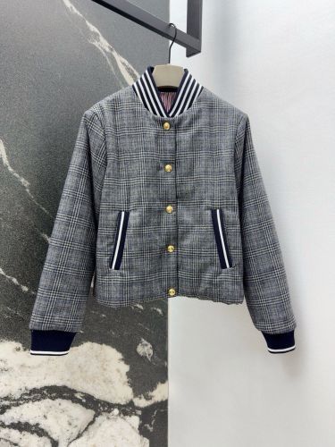 チェック柄 ボンバージャケット 中綿入り トムブラウン ジャケット 偽物 