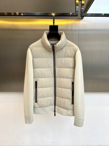 洗練された ダウン＆ニット ハイブリッドジャケット エルメネジルド・ゼニア ジャケット 偽物