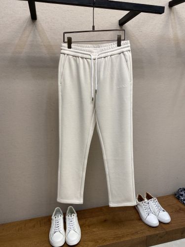 シンプル カジュアル  スウェットパンツ エルメネジルド・ゼニア パンツ 偽物 アイボリー