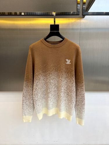 グラデーション クルーネック プルオーバー ルイ・ヴィトン セーター 偽物 ブラウン