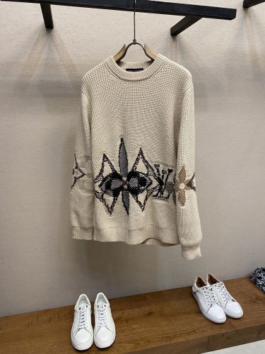 グラフィックニットクルーネック ルイ・ヴィトン セーター コピー プルオーバー