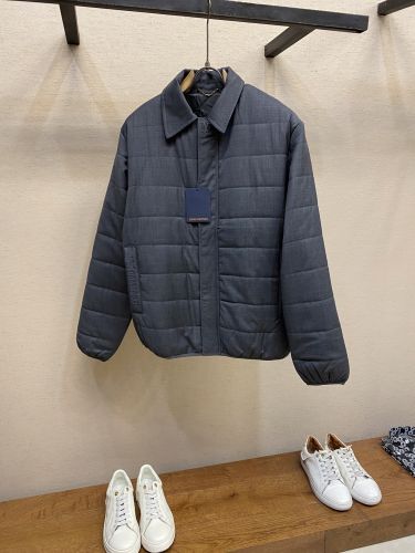 ウールシルクブレンド ライトダウンブルゾン ルイ・ヴィトン ジャケット スーパーコピー
