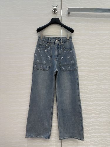 おしゃれ 合わせやすい デニムパンツ ルイ・ヴィトン ジーンズ コピー レディース