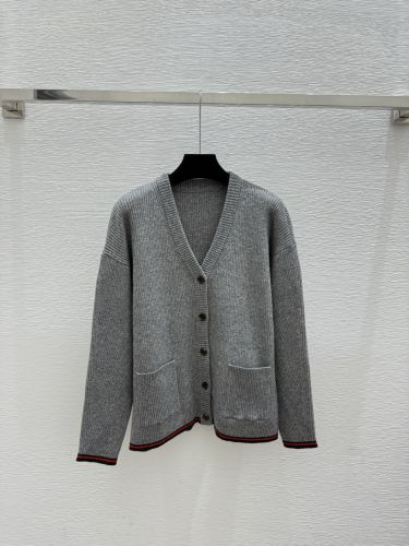 おしゃれ 人気 Vネック カーディガン グッチ ニット コピー ウール混