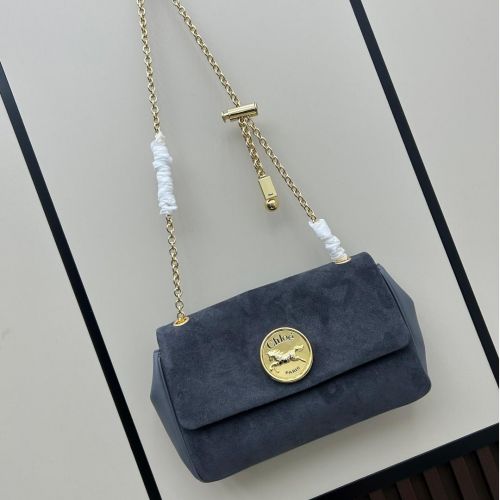 カジュアル おしゃれ スエードChloé Heritage ショルダーバッグ クロエ バッグ スーパーコピー グレー