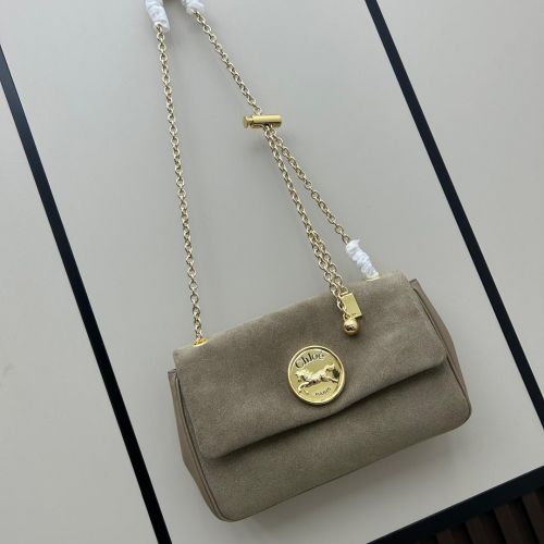 クロエ バッグ スーパーコピー カジュアル おしゃれ スエードChloé Heritage ショルダーバッグ カーキグリーン