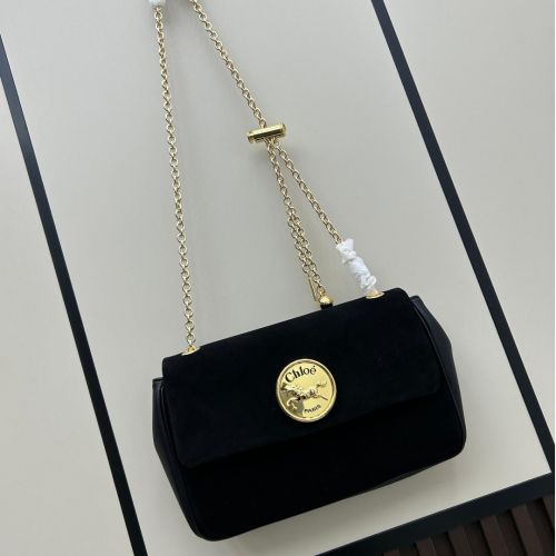 カジュアル おしゃれ クロエ バッグ スーパーコピー スエード Chloé Heritage ショルダーバッグ ブラック