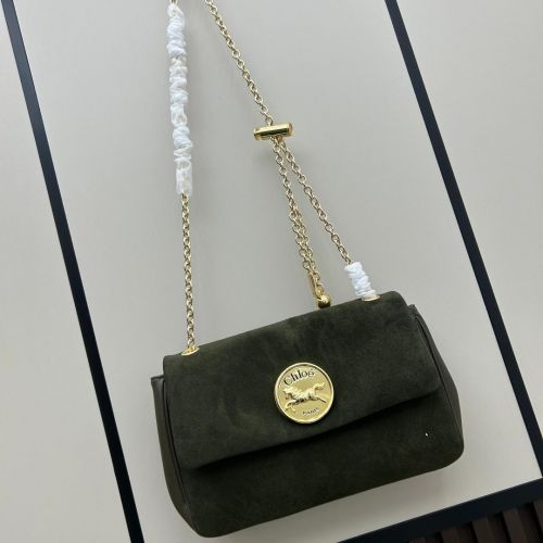 スエード Chloé Heritage カジュアル おしゃれ クロエ バッグ スーパーコピー ショルダーバッグ グリーン