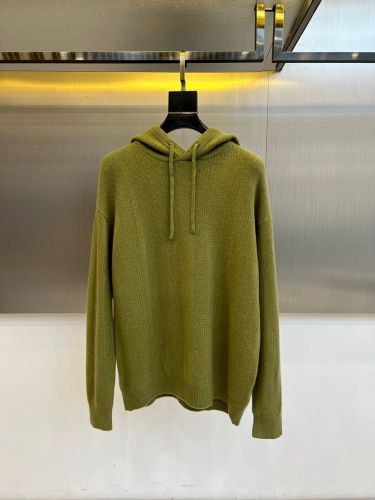 シンプル ウール ゆったり ニットフーディー エルメス ニット 偽物 グリーン