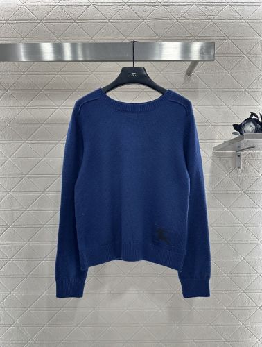 洗練された シンプル バーバリー セーター 偽物 クルーネック ブルー
