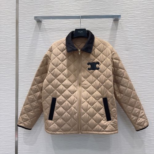 トリオンフ キルティングジャケット セリーヌ ジャケット コピー ベージュ