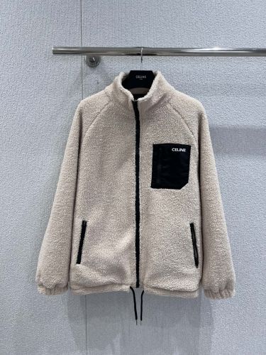 カジュアル おしゃれ フリースジャケット セリーヌ ジャケット コピー ブルゾン