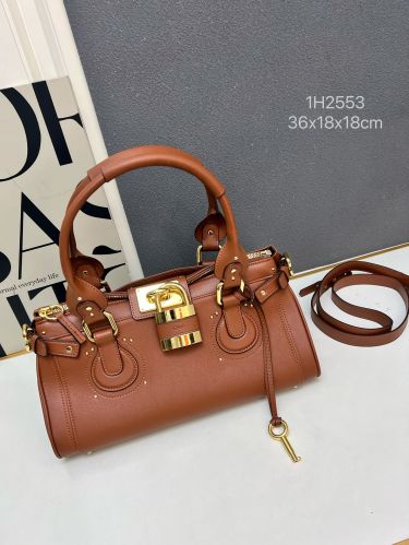 人気 クロエ CHLOE PADDINGTONバッグ スーパーコピー グレインレザー ブラウン