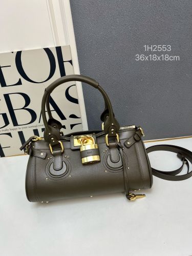 クロエ CHLOE PADDINGTONバッグ スーパーコピー グレインレザー グリーン