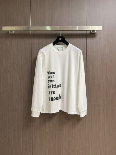メッセージプリント ロングスリーブTシャツ ボッテガ・ヴェネタ Tシャツ コピー ホワイト