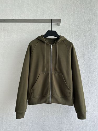 シンプル コットン ジップアップパーカー ボッテガ・ヴェネタ パーカー コピー 