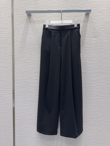 LOEWE ロエベ パンツ コピー トラウザーズ 大人 エレガント レディース ブラック