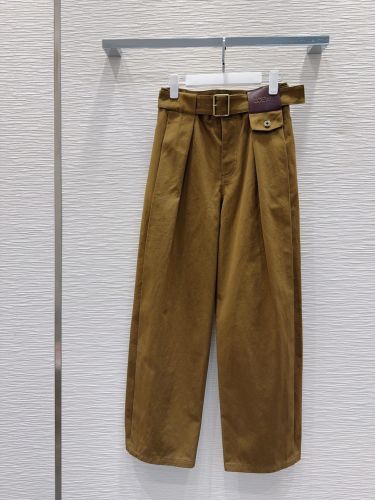 スタイリッシュ カジュアル ロエベ ベルト付き パンツ スーパーコピー
