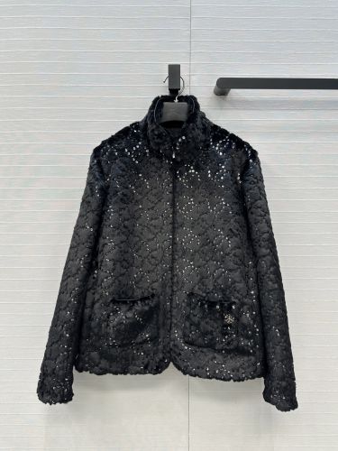 25N ココネージュ ふわふわアウター シャネル ジャケット コピー ブラック
