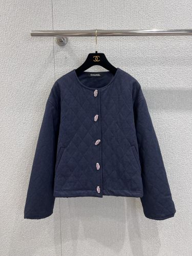 洗練された ノーカラー キルティングジャケット シャネル ジャケット コピー