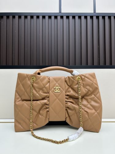 25K★大人気 CHANEL チェーンバッグ リボン シャネル コピー ブラウン