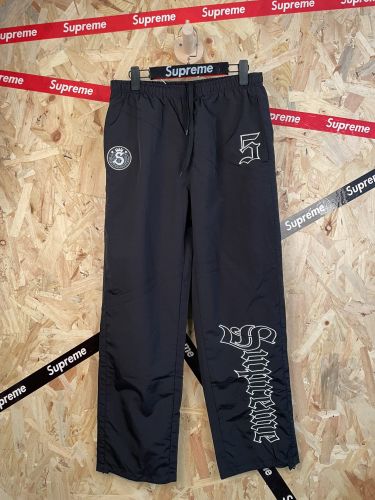 カジュアル おしゃれ トラックパンツ シュプリーム パンツ 偽物 ブラック